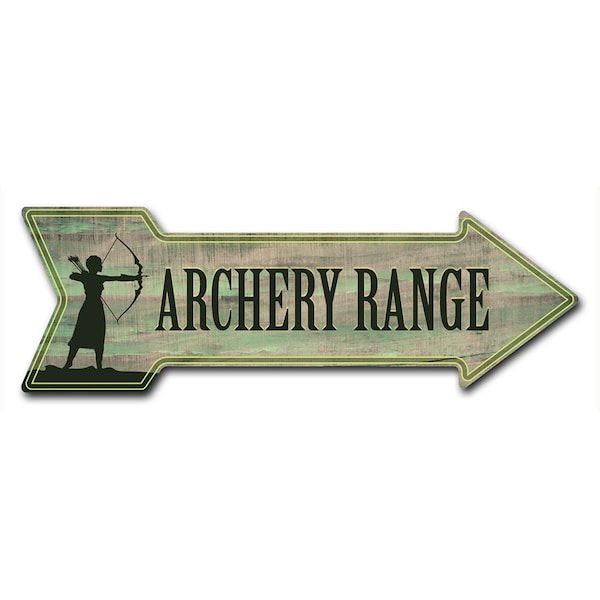 Signmission Archery Range Arrow Decal Funny Home Decor 18in Wide D-A-999977 - main